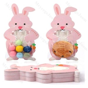 10 peças DIY Sacola de Cartão Presente Embalagem de Biscoito de Páscoa Decoração de Primavera Ideia de Presente de Páscoa uma Sacola de Festa Perfeita para Chá de Bebê Aniversário Infantil