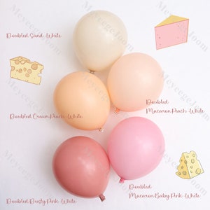 Palloncini farciti da 5/10/12/18 pollici raddoppiati palloncini in lino rosa antico pesca Boho palloncini di compleanno Baby Shower Rivelazione di genere per feste Decorazioni di nozze
