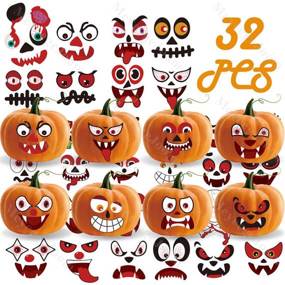 Adesivi Halloween Per Bambini - 20 Pezzi Con Zucche, Fantasmi E Gatti, Impermeabili, Decorazioni Festa