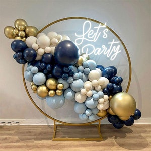62/123/164pcs Matte Navy Balloon Chain Natural Sand Boho Matte Balloons Bridal Shower Decorazione di nozze Gender Reveal Birthday Party Favors