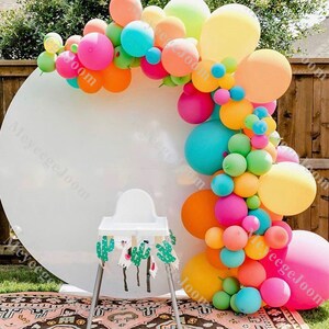 93pc Arancione Opaco Palloncino Ghirlanda Verde Limone Boho Arcobaleno Baby Shower Festa di Compleanno Sfondo Anniversario di Matrimonio Gender Reveal Decorazioni
