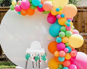 93pc Matte Orange Balloon Garland Lemon Green Boho Rainbow Baby Shower Birthday Party Backdrop Wedding Anniversary Gender Reveal Decorations