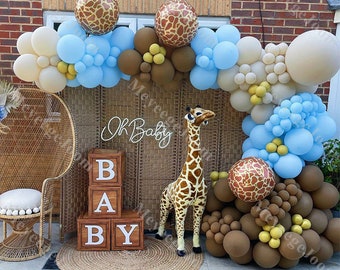 179 Stk. Safari Girlande Girlande Waldtiere Dschungel Tiere Baby Shower Zwei Wilde Bogen 1. Geburtstag Wild One Decor Gender Reveal Ballon Boxen