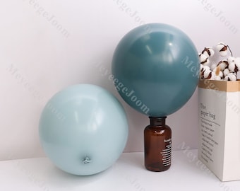 5"/10"/12"/18" Dusty Blue Matte Boho Balloons Bridal Shower Arch Slate Blue Ocean Balloons Gender Reveal Baby Shower 1st Birthday Backdrop