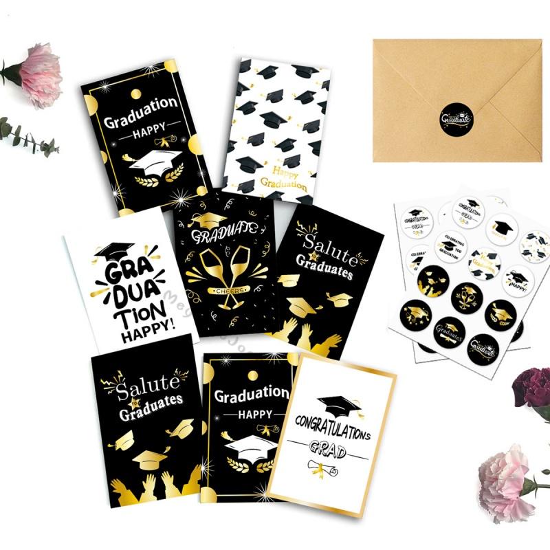 Set of 6 Graduation Gift Card With Envelope and Seals Labels ...
