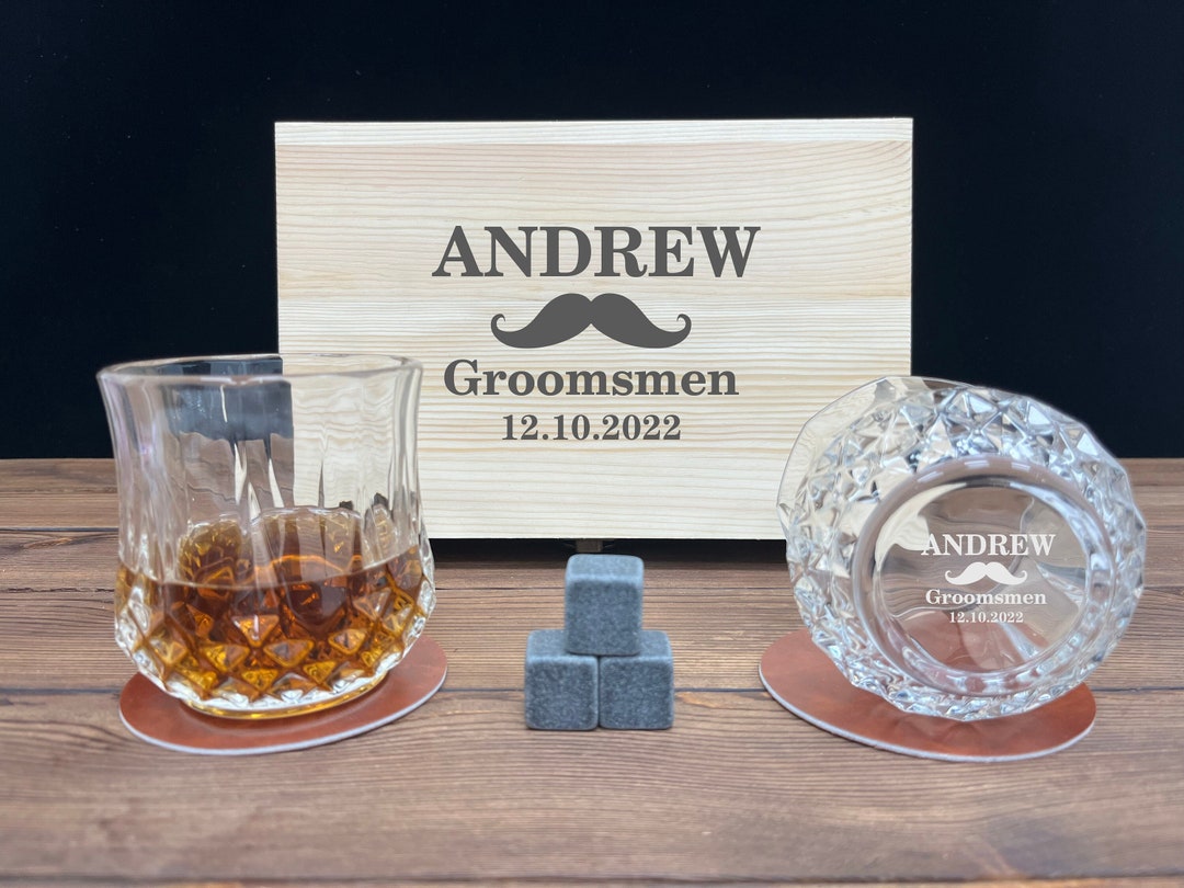 Personalized Whiskey Glass, Groomsmen Gifts, Groomsmen Proposal,whiskey ...