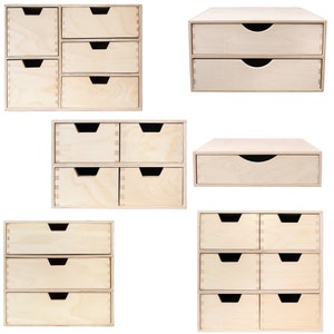 Cassettiera in legno / 7 varianti / Organizer da scrivania per documenti di lavoro / Vassoio portaoggetti semplice per riporre accessori da ufficio