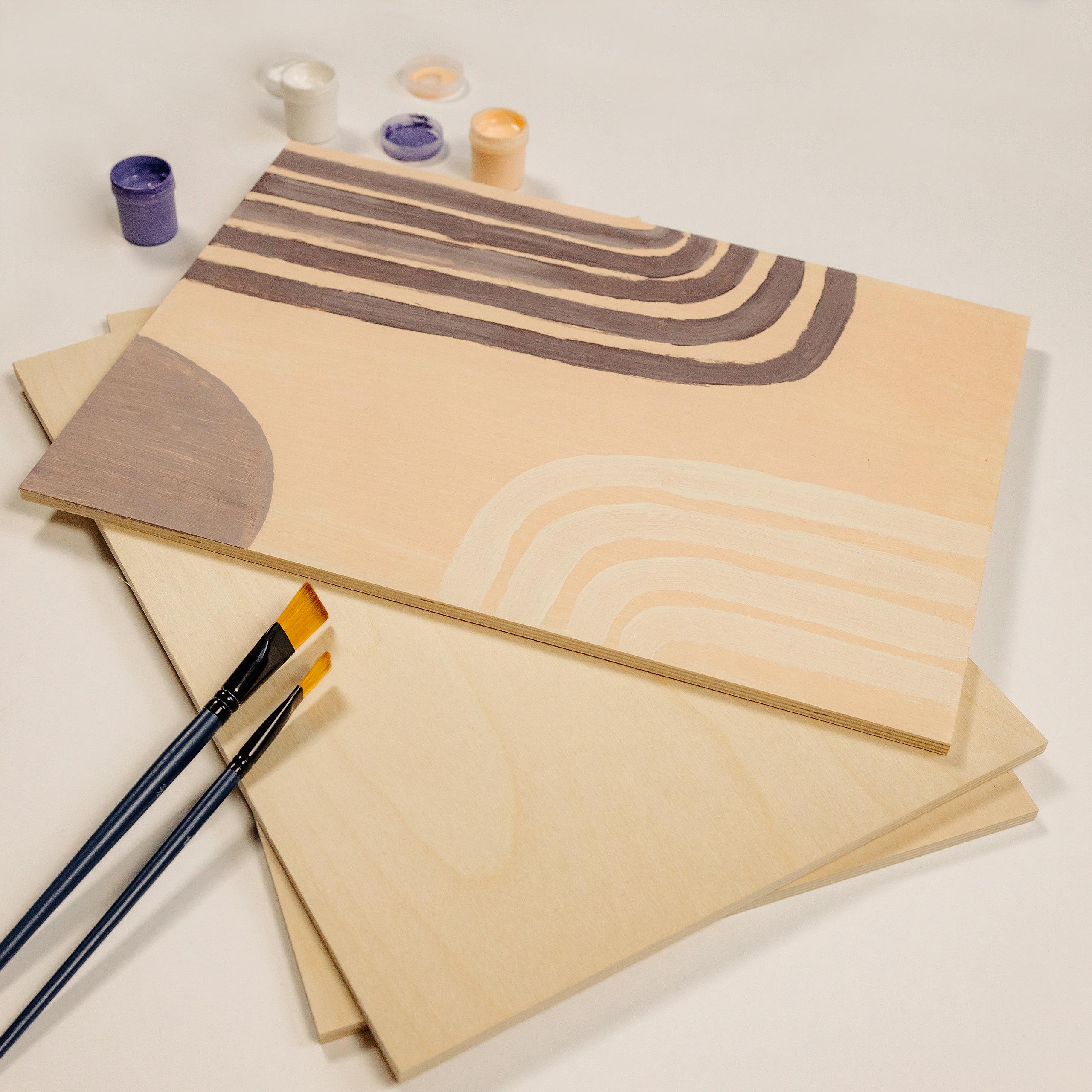 Creative Deco 60 X A6 Plywood Sheets | 148 X 105 X 3 Mm (+/- 2 Mm)| Baltic Birch Wood Layer | Ideal For Pyrography, Laser Cutting, CNC Router, Modeling, Bandwork, Roller Saw