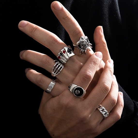 Emo jewelry rings sale