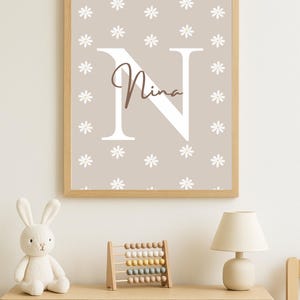 3er-Set anpassbare Wandposter - Gänseblümchen - Babyzimmer-Dekoration