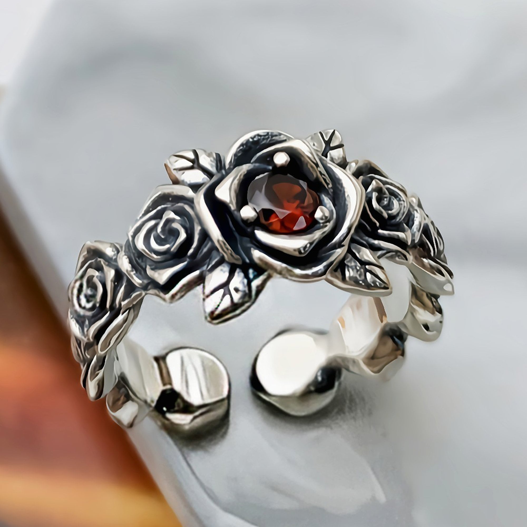 Enchanted Rose Ring Etsy