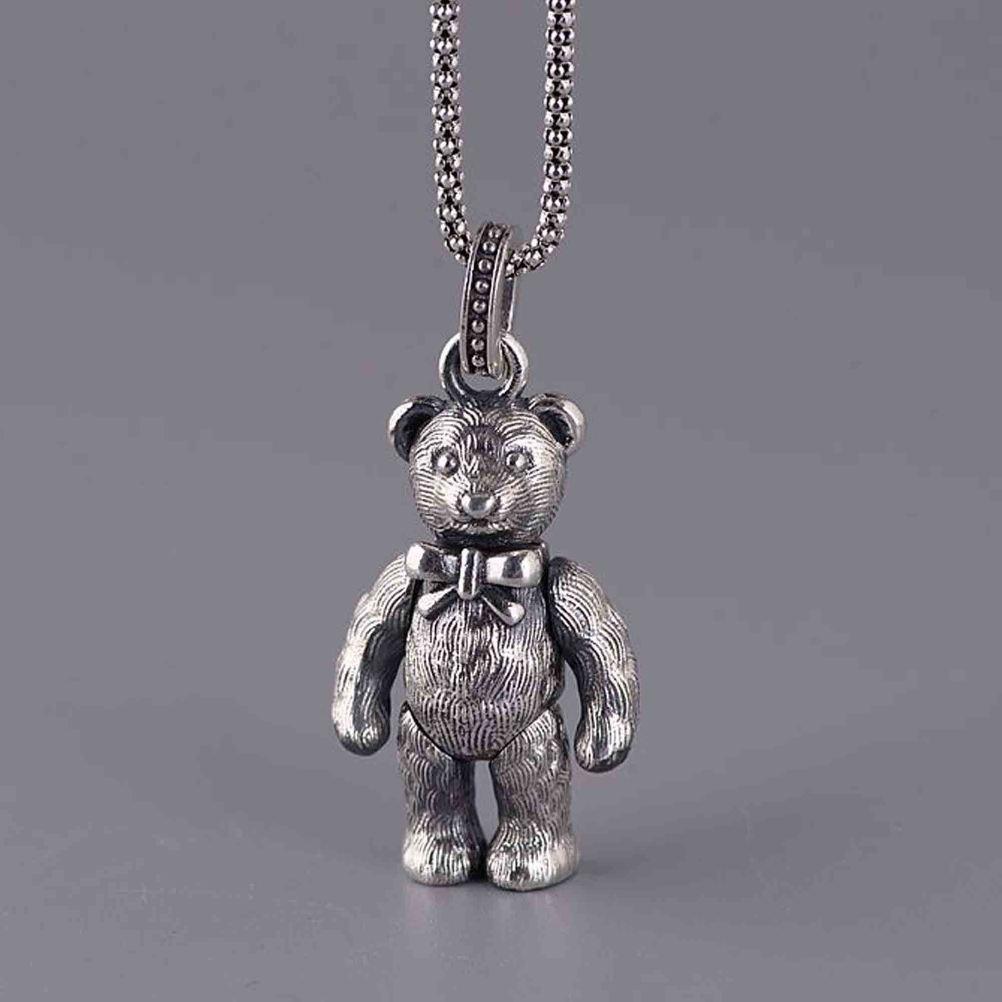 Articulated Bear! Silver - Etsy