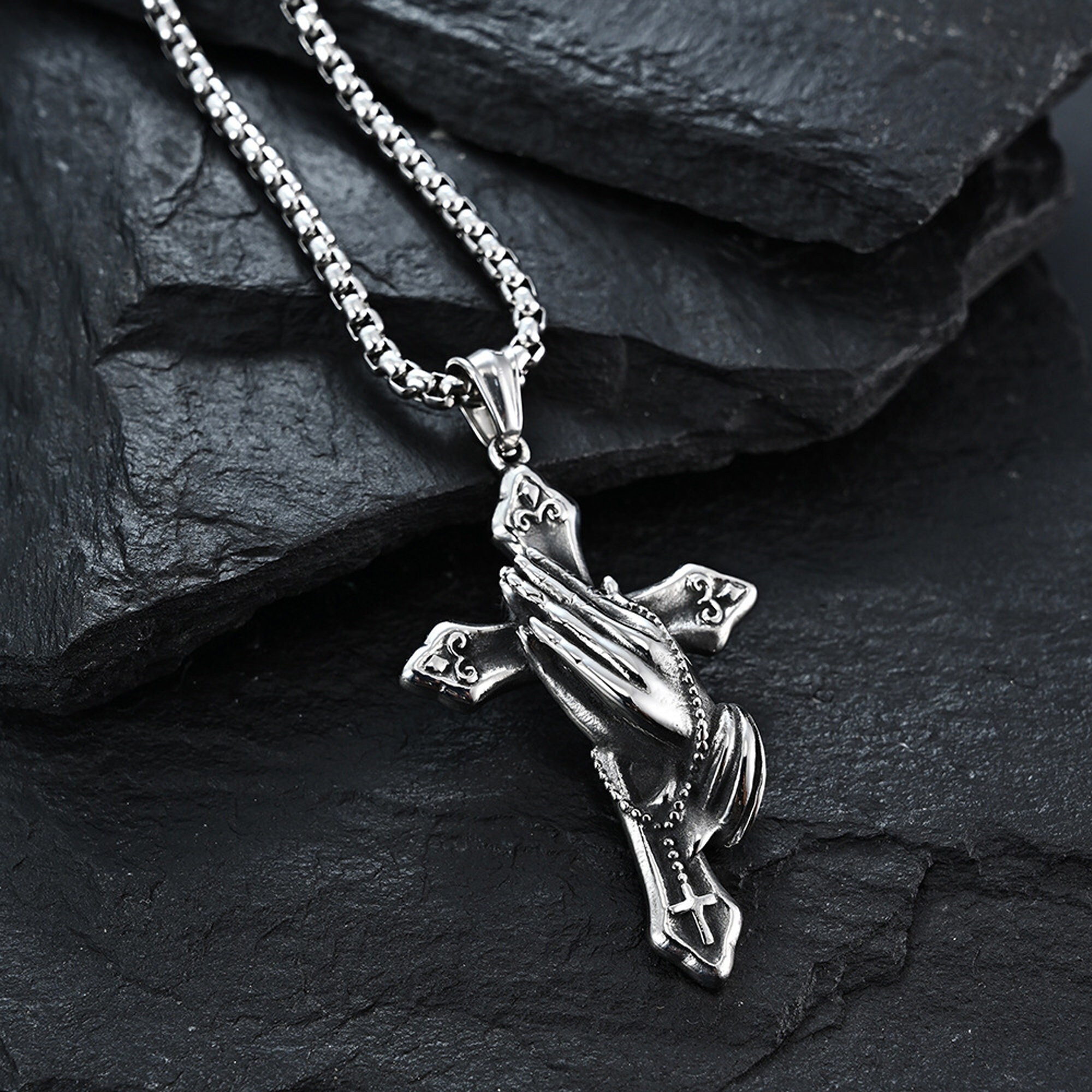 Praying Hands Necklace Etsy Australia