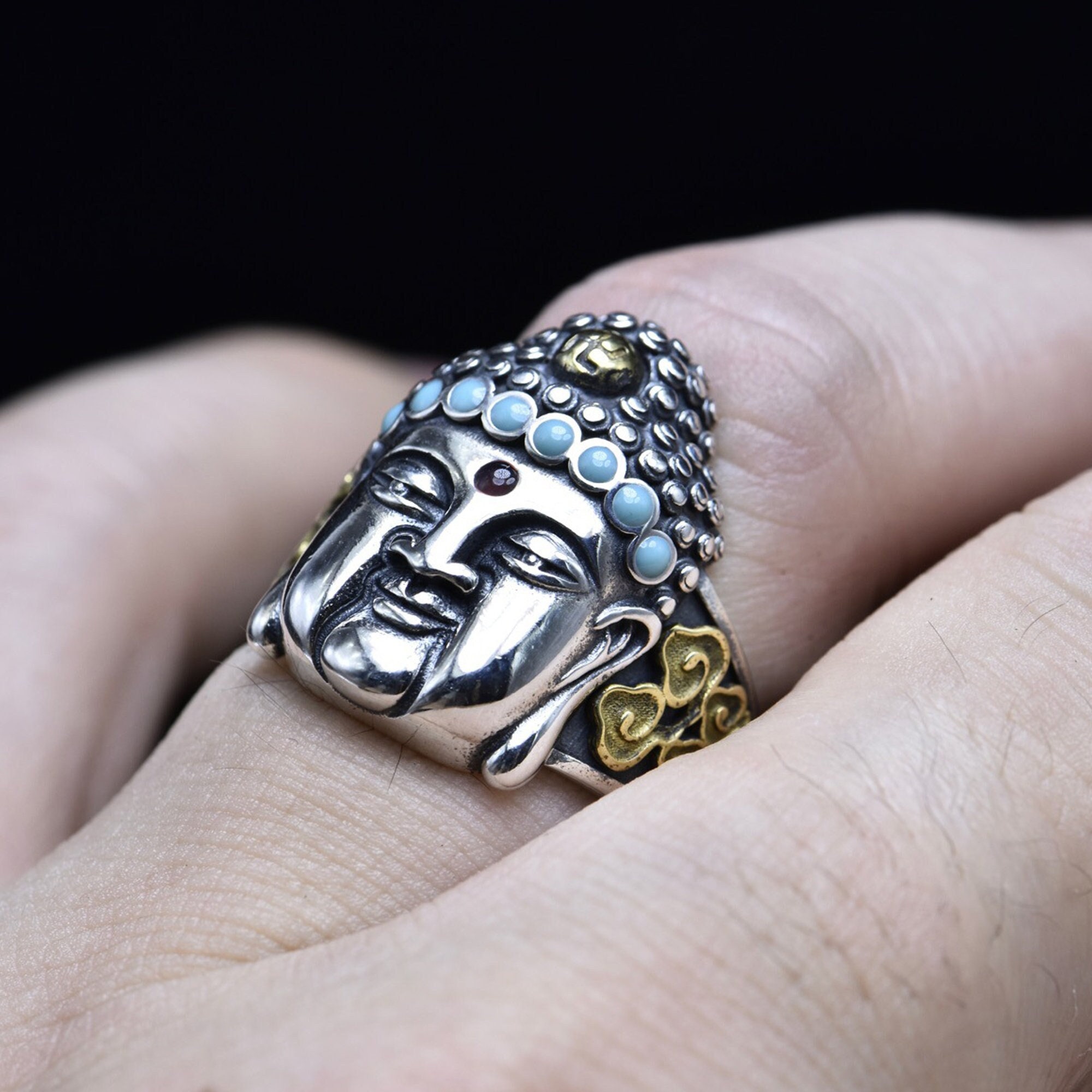 Men's store buddhist rings