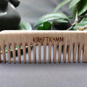 Power comb | Wave comb for birth | Sweet chestnut comb | Mental birth preparation | Birth comb for pregnant women | Pregnancy gift