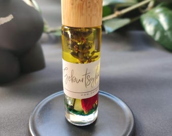Duftmischung "Geburtsglück" für Schwangere, Ätherische Ölmischung für Geburt, Aromatherapie Geburtsvorbereitung, Düfte für die Geburt