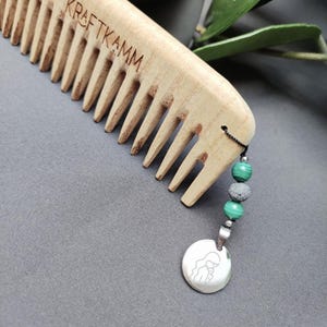 PERSONLIG förlossningskam i trä | Förlossningskam: Lindrar förlossningssmärta naturligt | Träkam för förlossning - minska förlossningssmärta