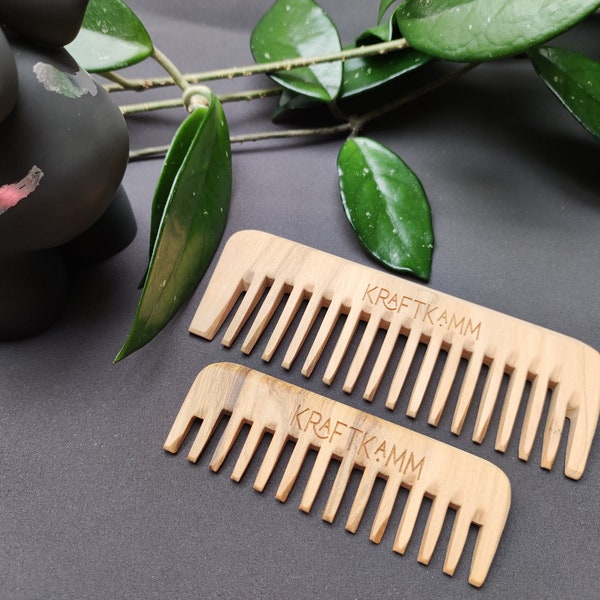 Strength comb olive wood | Birth comb pregnant women | Wave crest birth | Acupressure comb | mental preparation for birth | Gift pregnancy