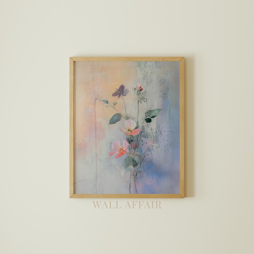 Cottagecore Pastel Floral Still Life - Vintage Blush Pink Blooms ...