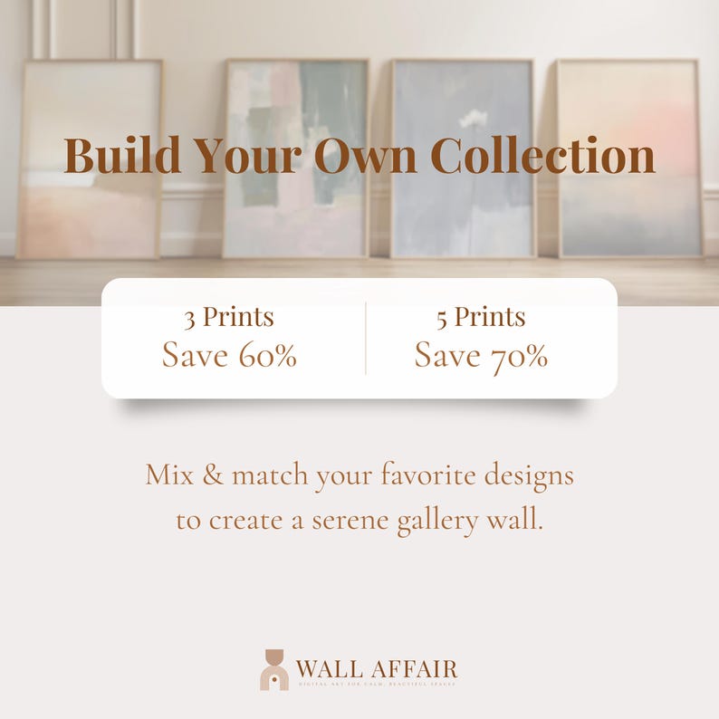 Neutral Abstract Printable Wall Art - Calm Minimalist Painting ...