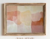 Abstract Blush Coral Color-Field Art - Minimalist Pastel Print, Warm Neutral Tones, Modern Boho Scandinavian Decor, Printable Wall Art 218
