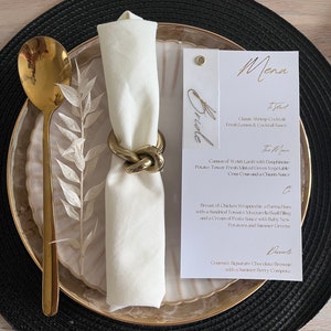 Wedding Menu with Place Card, Minimalist seating Plan, Place card, Luxury Wedding Menu, Personalized Wedding Menu