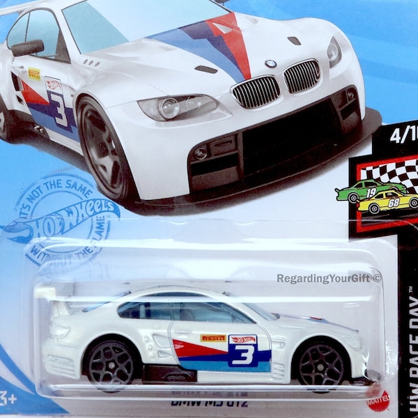 Hot Wheels BMW M3 GT2 Perfect Birthday Gift Unique Rare Miniature Collector Scale Model Toy Car en Sealed American Long Card GTC82