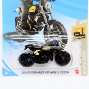 Hot Wheels Ducati Scrambler Perfect Birthday Gift Unique Rare Miniature Edition Modello di bici in scala collezionabile in sigillo American Long Card