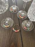 Personalised Wine Glass Charms. Custom Made. Hen Party. Party Favours