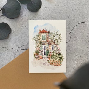 Postkarte: Blumenhaus