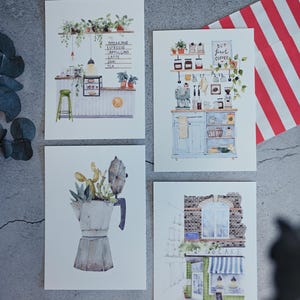 Postkartenset | Café & Kuchen