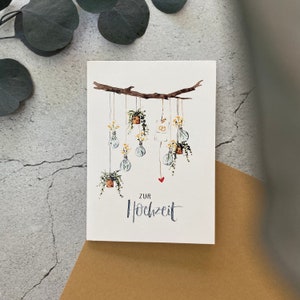 Postkarte: Hochzeitszweig