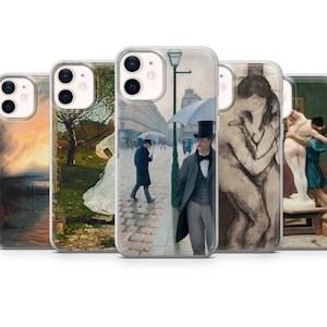 Painting Phone Case Famous Art Cover fit for iPhone 14 Pro, 13, 12, 11, XR, 8+, 7 & Samsung S21, A50, A51, A53, Huawei P20, P30 Lite