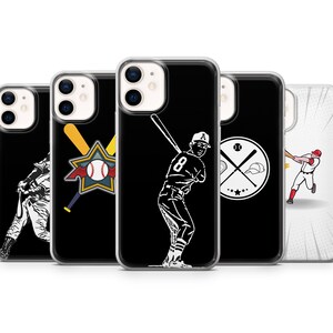 Baseball Case Geschenkhülle passend für iPhone 14 Pro, 13, 12, 11, XR, 8+, 7 & Samsung S21, A50, A51, A53, Huawei P20, P30 Lite