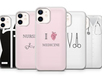 Nurse Phone Case Anatomy Cover fit for iPhone 14 Pro, 13, 12, 11, XR, 8+, 7 & Samsung S21, A50, A51, A53, Huawei P20, P30 Lite