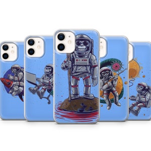 Monkey Phone Case Jungle Cover fit for iPhone 14 Pro, 13, 12, 11, XR, 8+, 7 & Samsung S21, A50, A51, A53, Huawei P20, P30 Lite