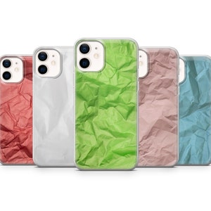 Paper Texture Line Phone Case Note Cover adatta per iPhone 14 Pro, 13, 12, 11, XR, 8+, 7 e Samsung S21, A50, A51, A53, Huawei P20, P30 Lite
