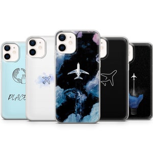 Weltkarte Handyhülle Reisehülle passend für iPhone 14 Pro, 13, 12, 11, XR, 8+, 7 & Samsung S21, A50, A51, A53, Huawei P20, P30 Lite