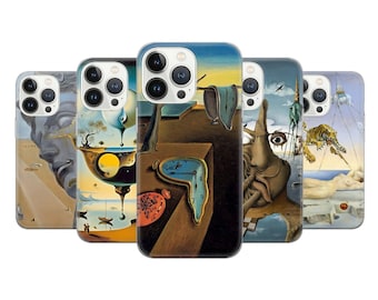 Salvador Dali Art Phone Case Cover for iPhone 15, 14, 13, 12, 11, SE, XR, XS, 8, Pixel 8 Pro, 8, 7A, 7, 6, Samsung S23, S22, S21, A54, A14