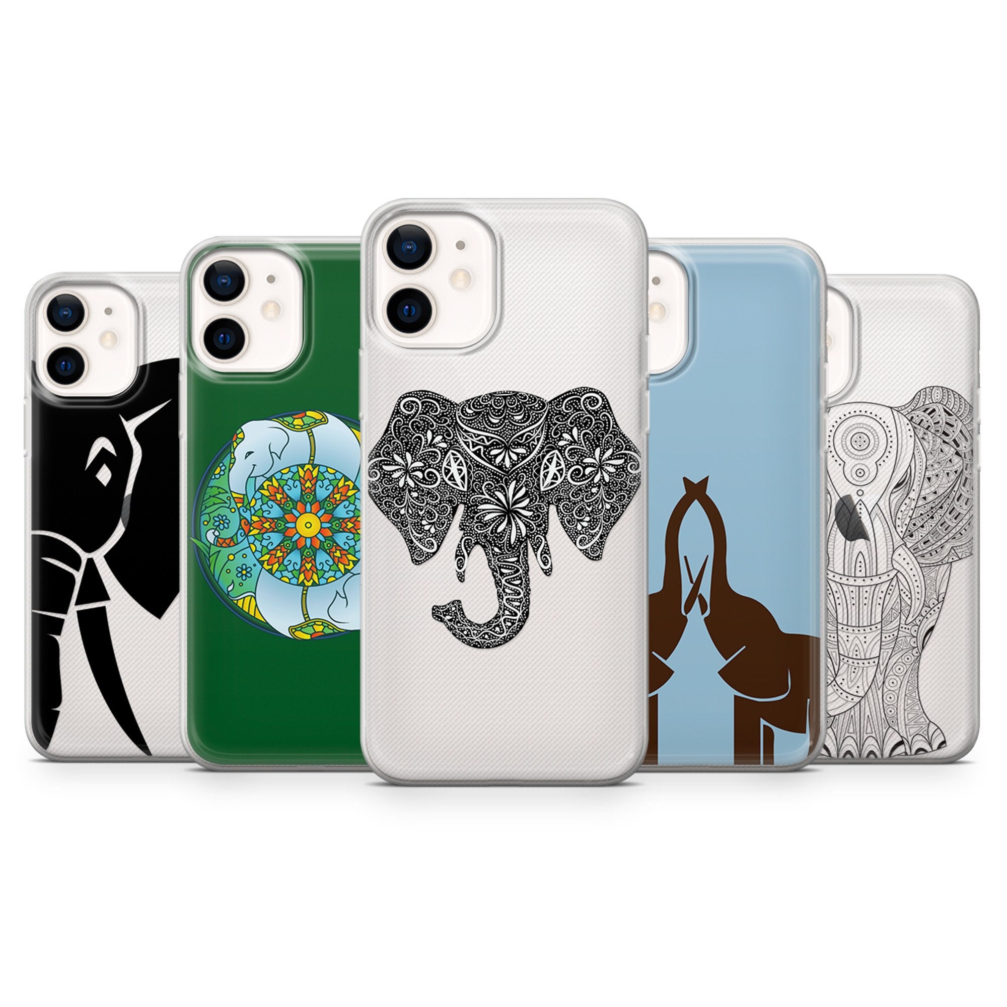 Elephant Phone Case Animal Cover Fit for iPhone 14 Pro, 13