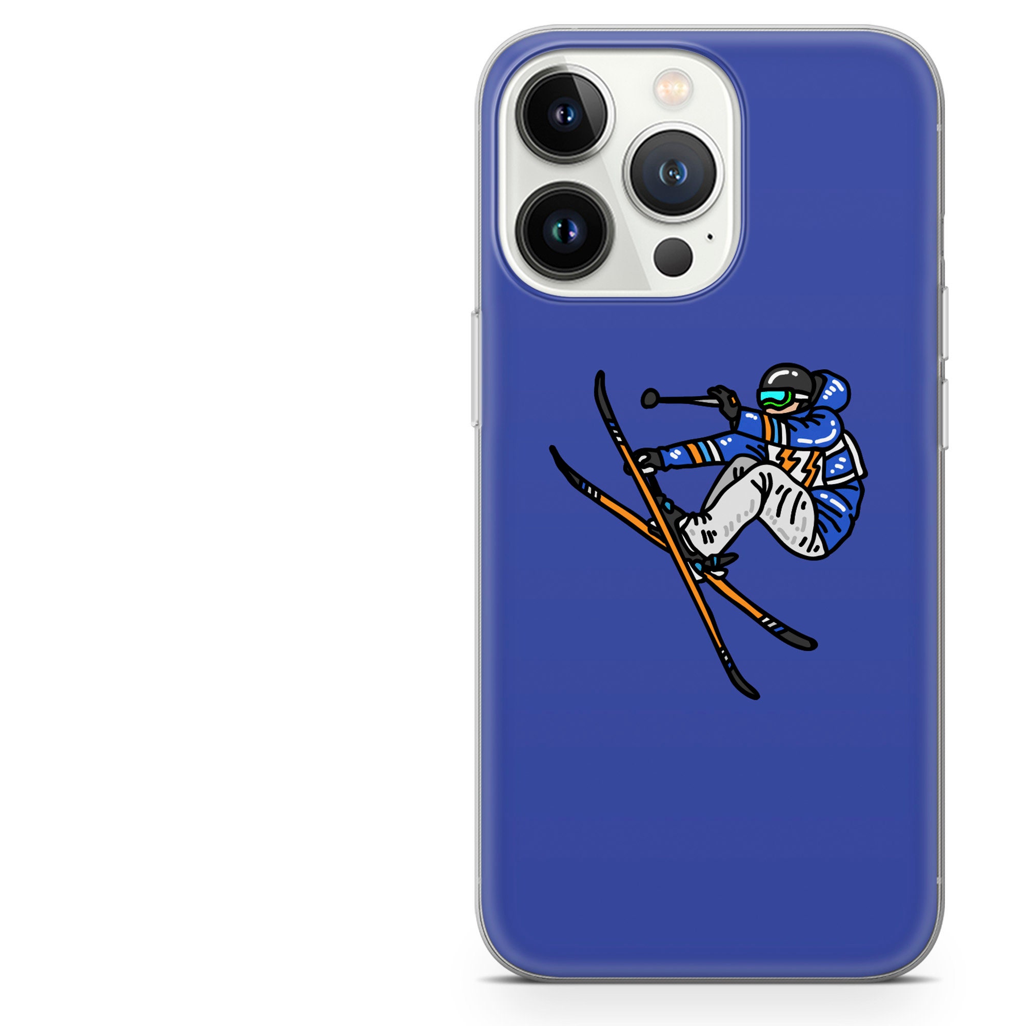 Winter Phone Case Snowboarding Cover Fit for iPhone 14 Pro, 13, 12