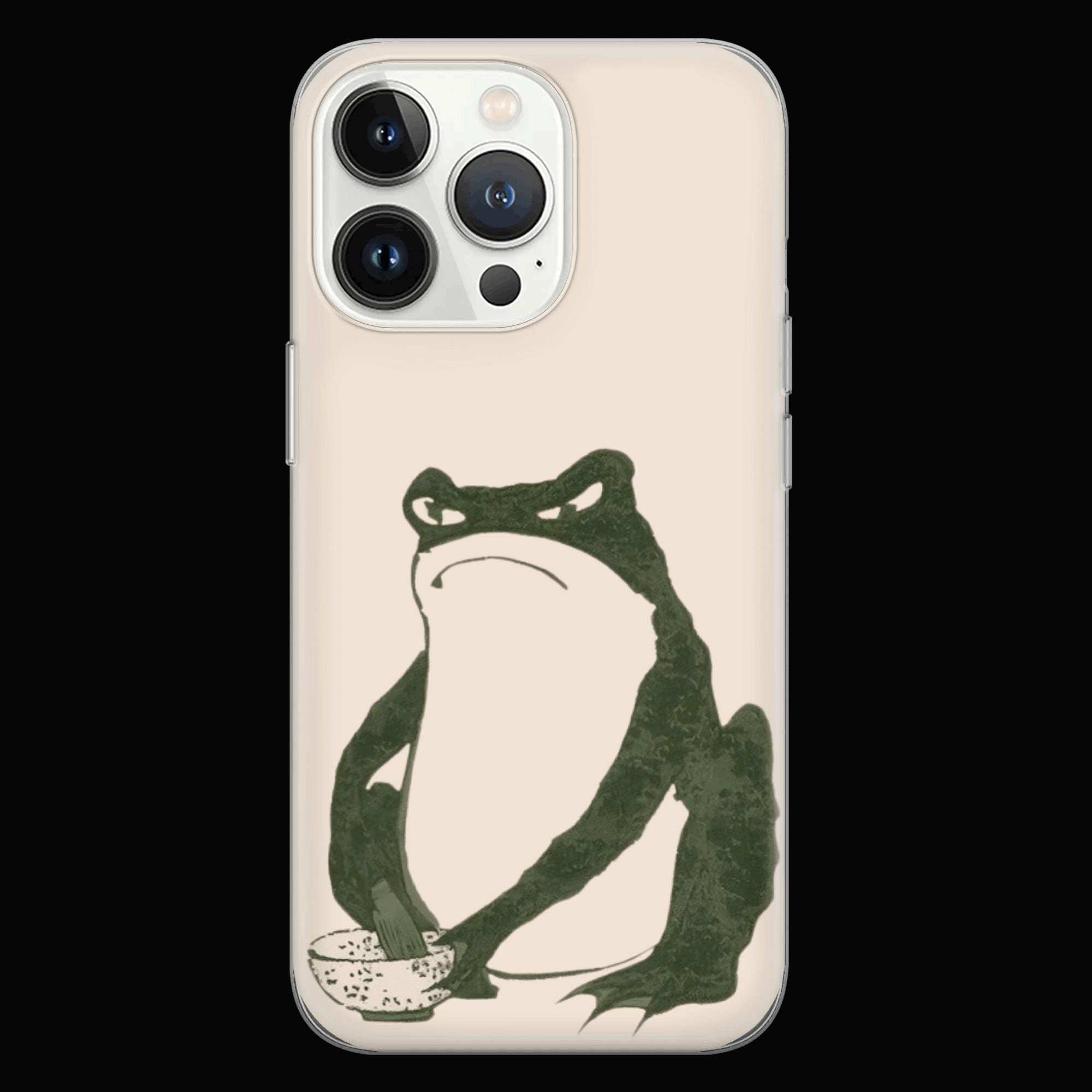 Grumpy Frog Phone Case Matsumoto Hoji Cover for iPhone 16 Pro Max