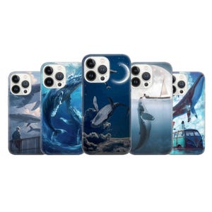 Whale Shark Phone Case Seashell Nautical Cover for iPhone 16, 15, 14, 13 Pixel 9Pro XL, 8A, 8Pro, 7A, 6A Samsung S24Ultra, S23Fe, A15, A54