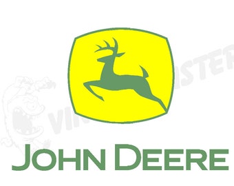 Autocollant Personnalisé Style John Deere Tracteur - Vinyle Haute Brillance, Découpe Diecut, Fait Au Royaume-Uni