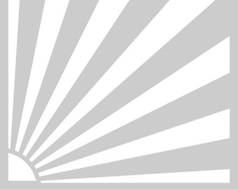 DIY Stencil SVG Sunburst /sunray Design - Etsy
