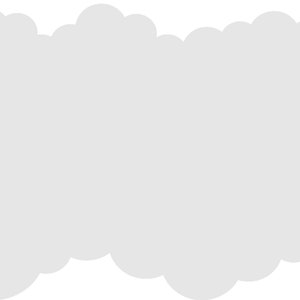 DIY-sjabloon SVG-ontwerp met dubbele wolkrand
