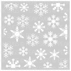 デジタル DIY ステンシル SVG 雪の結晶の背景デザイン