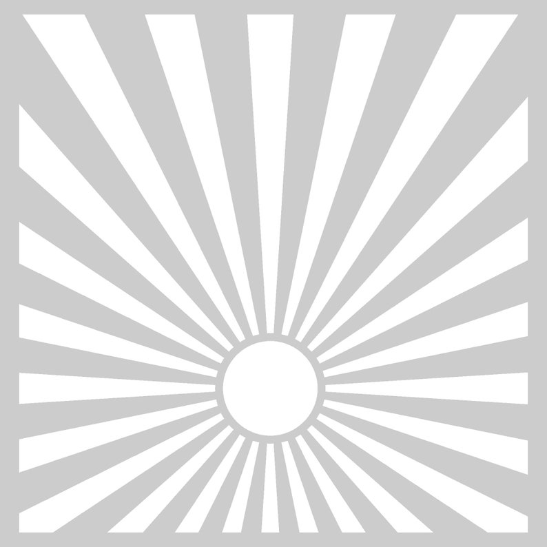 Sun Stencil SVG Bundle Sun Ray SVG Sun Burst Sunrise Etsy