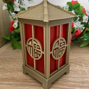 Fu - Blessing Mini Teelicht Laternen oder Halter, Pagode Stil Feng Shui Deko Teelichter
