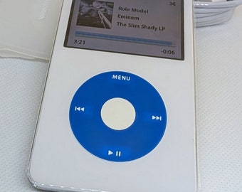Apple iPod Classic - 第 7/6 世代、ブルー (3000 mAh バッテリー